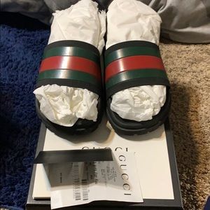 Gucci all terrain slides.